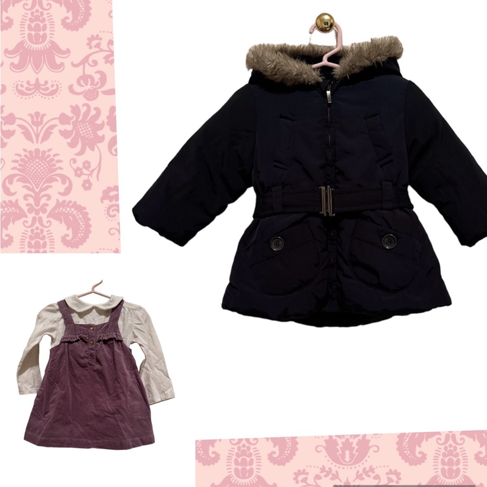 ZARA Girls Coat and Dress (Bundle)